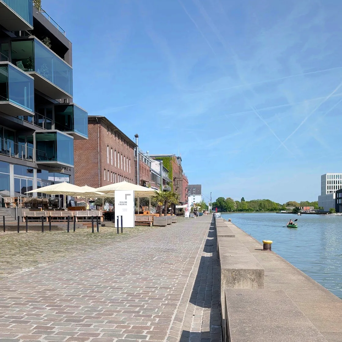 Picture next to the office at GuideCom in Münster